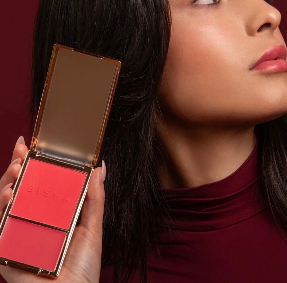 Cream and Powder Blush Set in Shade Bahamas from Bisha